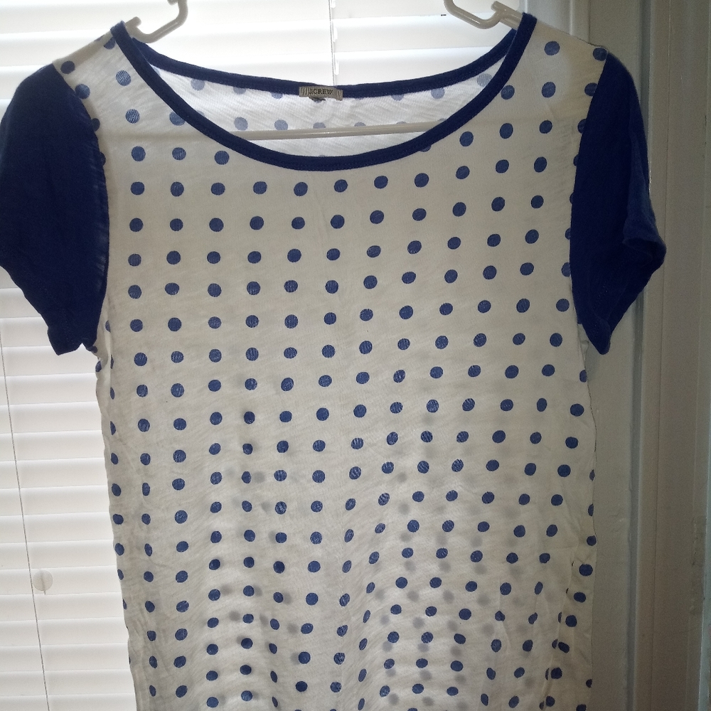 J. Crew Polka Dot Tee